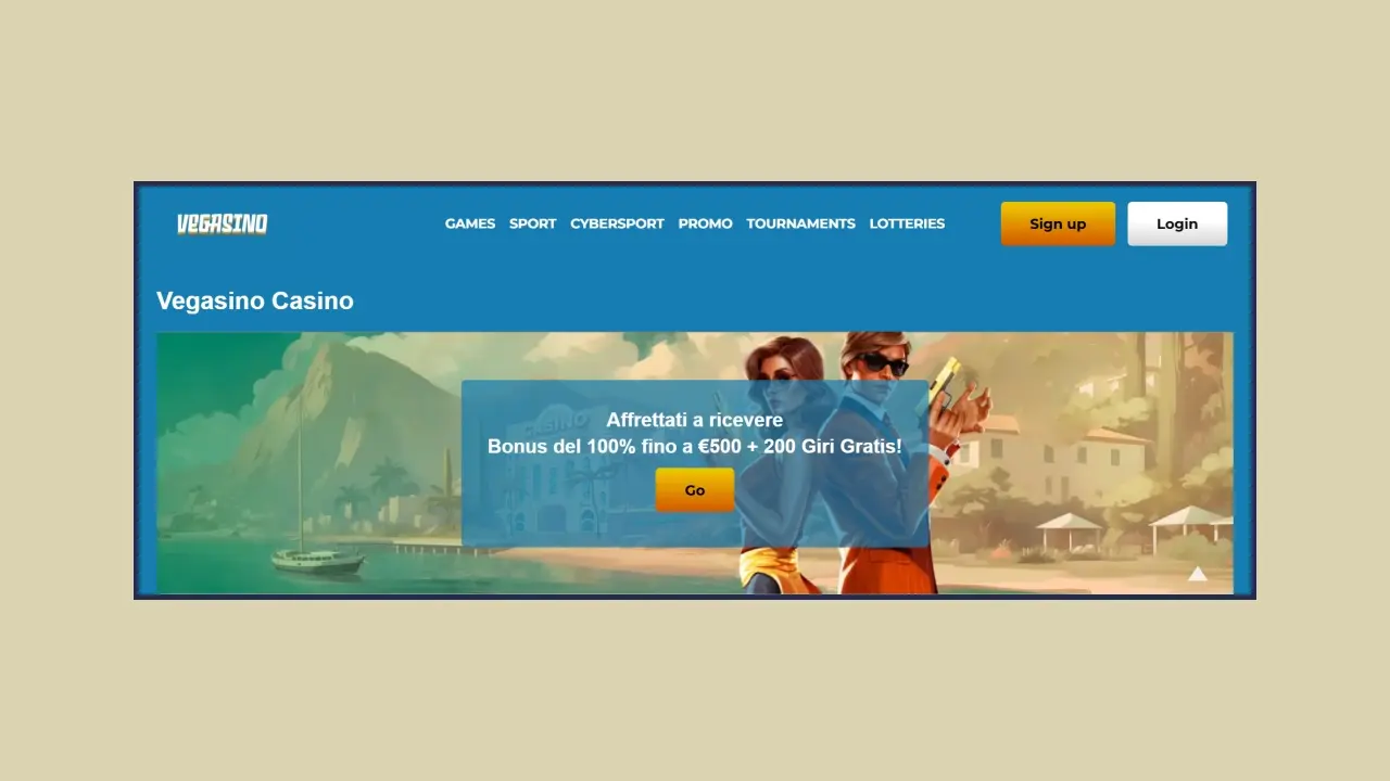 Casinò online Vegasino: registrazione, bonus.